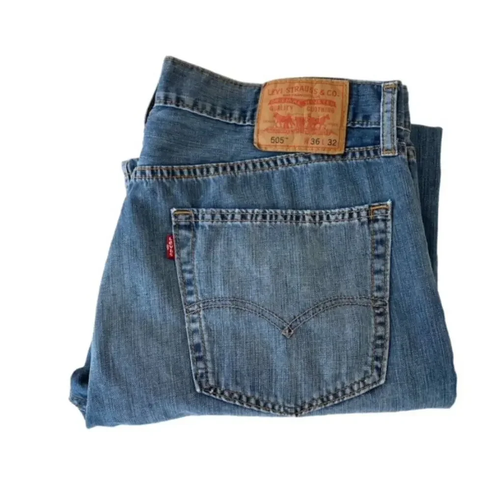 Levi's 505 Straight Leg Jeans - Size 36x32